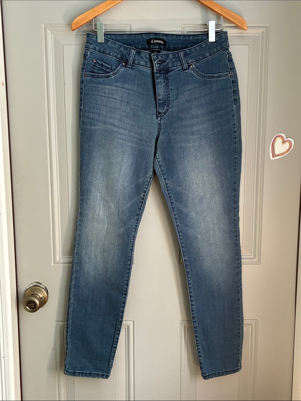 d. jeans Women's Medium Blue Skinny High-Rise Jeans